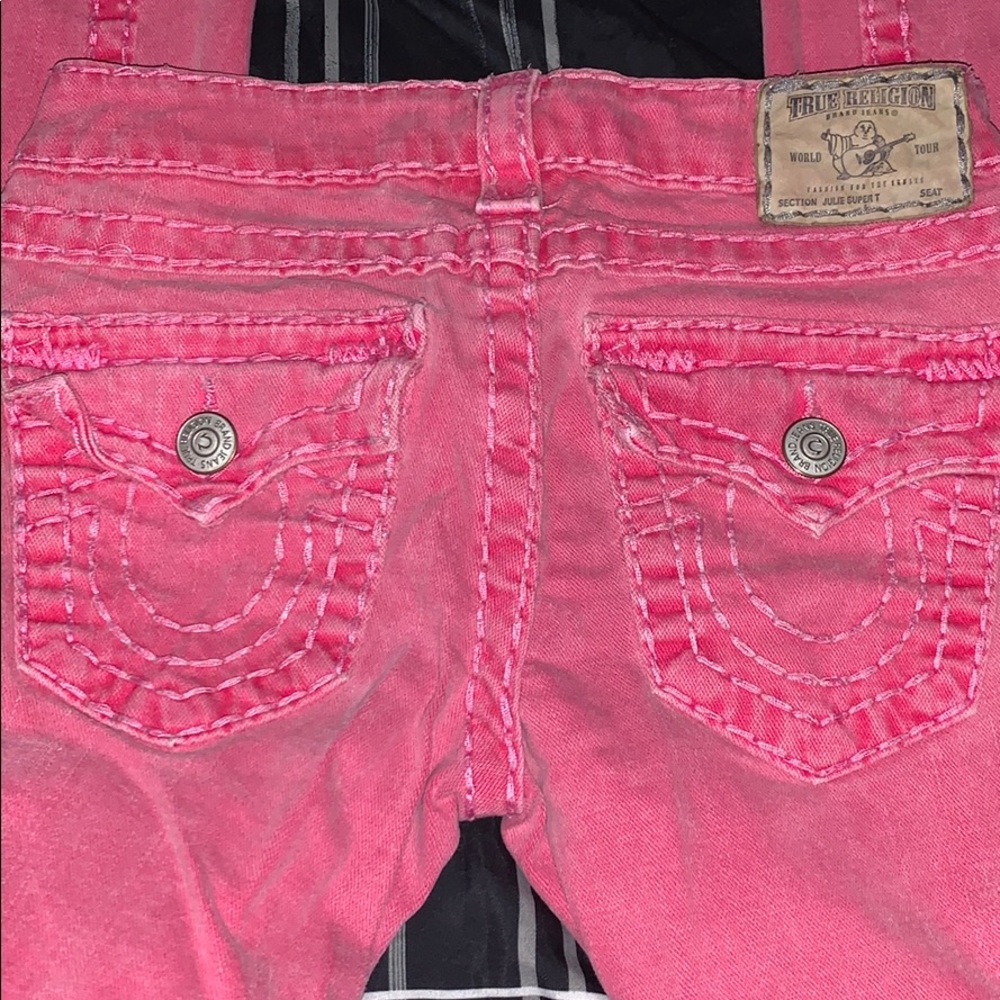 Pink true religion jeans